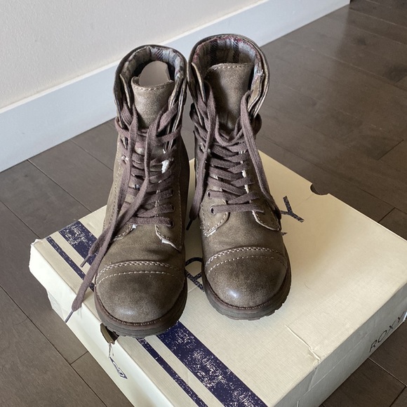 Roxy combat boots womens size 6.5 TTS - Picture 5 of 8